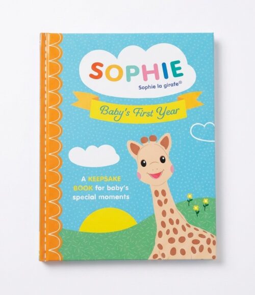 Capture every magical moment of your baby’s first year with the official Sophie la girafe Baby’s First Year Keepsake Book.