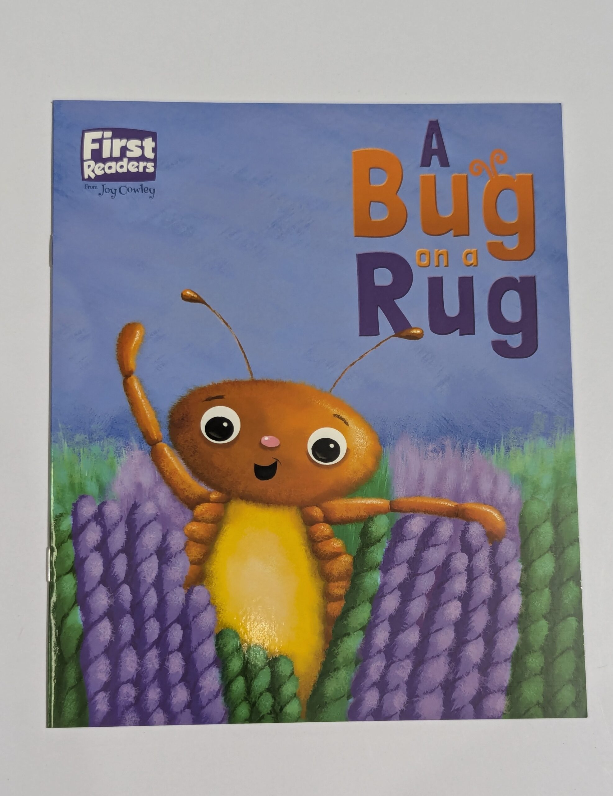 Children's beginner reading book cover — First Readers A Bug on a Rug — learn to read story for preschoolers and kindergartners