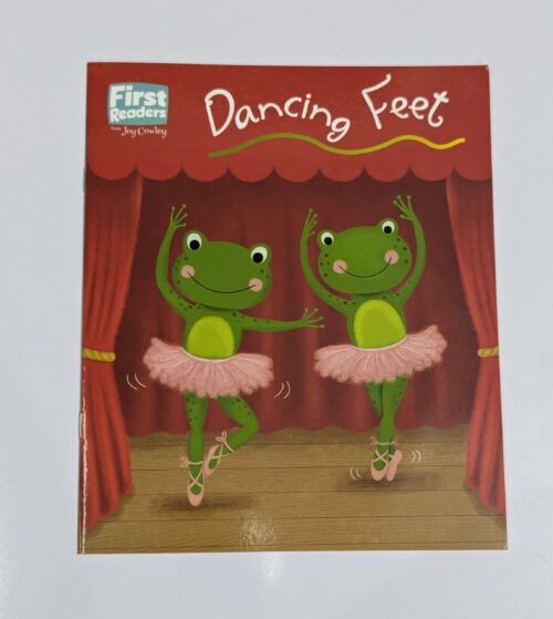 Jolly Phonics beginner reading book cover — First Readers Dancing Feet — learn to read story for preschoolers and kindergartners