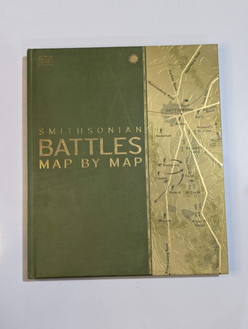 Battle maps book cover — Smithsonian Battles Map by Map — history of warfare with strategic maps and military analysis