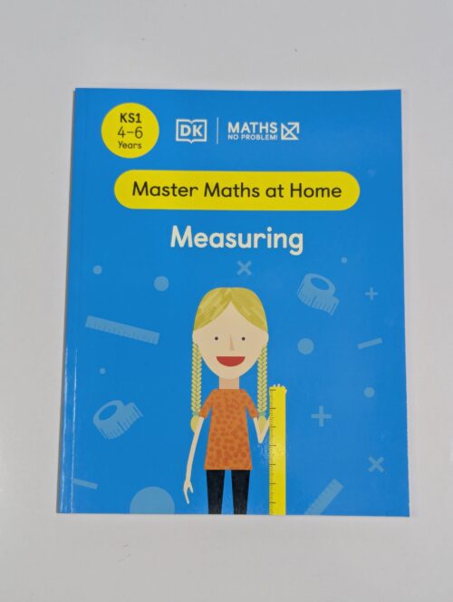 KS1 maths workbook cover — DK Maths No Problem Measuring — home learning for ages 4 to 6