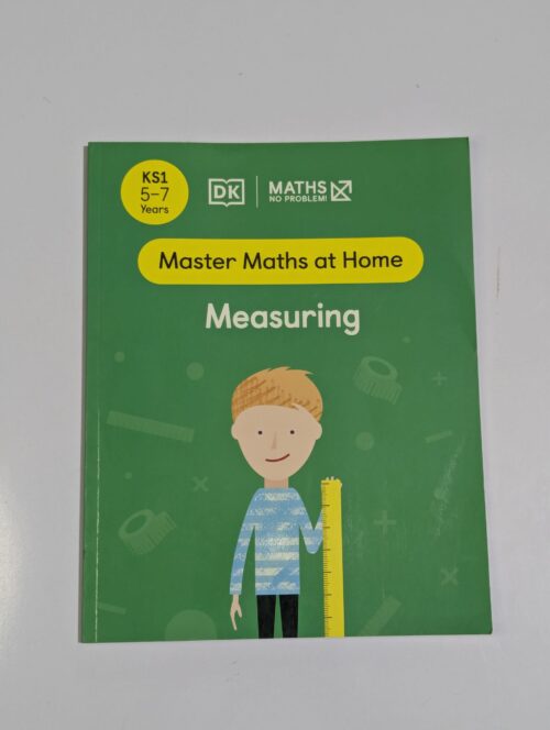 KS1 maths workbook cover — DK Maths No Problem Measuring — home learning for ages 5 to 7