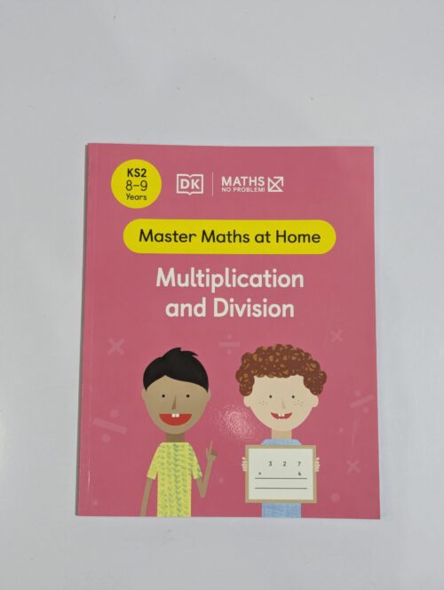 KS2 maths workbook cover — DK Maths No Problem Multiplication and Division — home learning for ages 8 to 9
