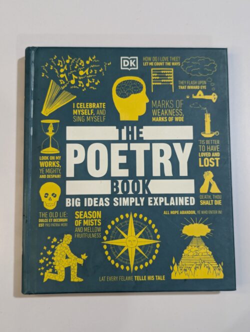 DK poetry book cover — The Poetry Book — big ideas simply explained — exploring famous poems and poets with beautiful illustrations