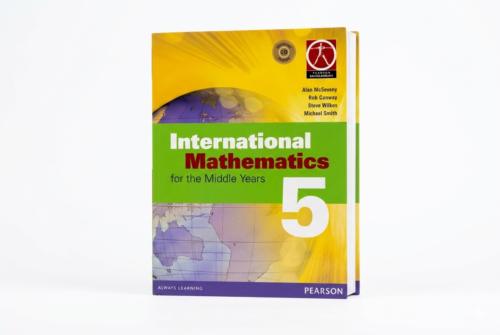 International Mathematics for the Middle Years 5 book cover by Alan McSeveny, Rob Conway, Steve Wilkes, and Michael Smith published by Pearson