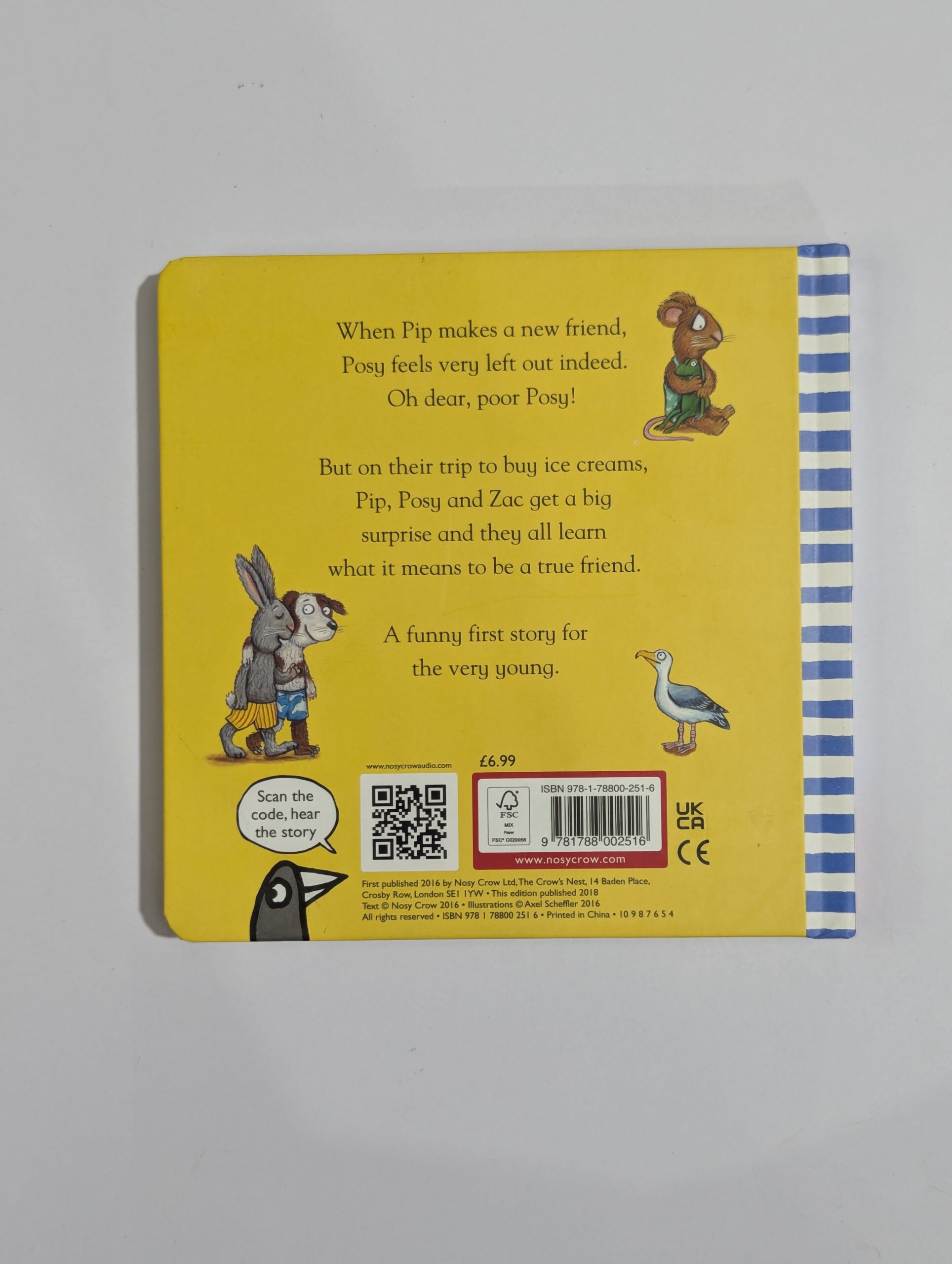 Pip and Posy picture book — The New Friend — from Camilla Reid and Axel Scheffler, now a TV series