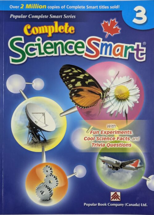 Complete ScienceSmart Grade 3 book cover — Popular Complete Smart Series — science experiments cool facts and trivia questions for Grade 3 students