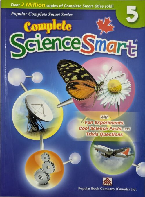 Complete ScienceSmart Grade 5 book cover — Popular Complete Smart Series — science experiments cool facts and trivia questions for Grade 5 students