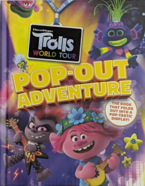 DreamWorks Trolls World Tour Pop-Out Adventure book cover — folds out into a pop-tastic display featuring Poppy and Branch