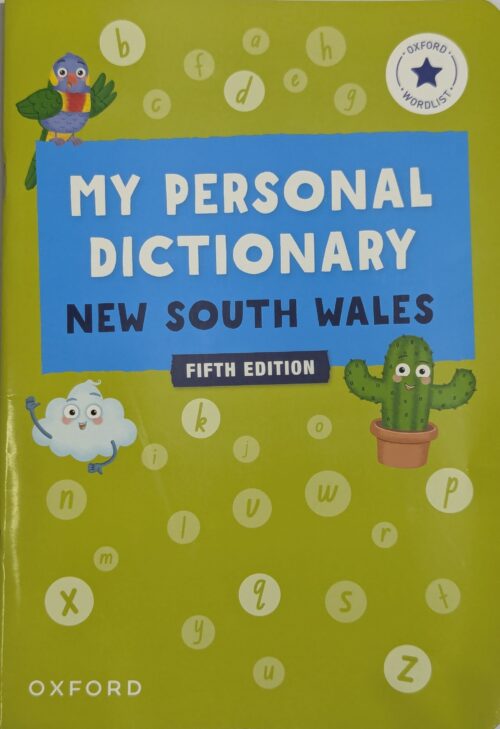 My Personal Dictionary New South Wales Fifth Edition Oxford — NSW vocabulary and spelling book for kids A to Z personalised word bank