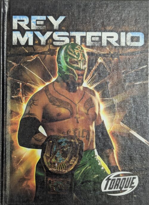 Rey Mysterio vs Draque book cover — WWE wrestling action story for kids featuring Rey Mysterio